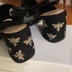 Dragonfly heel Nine West sandals